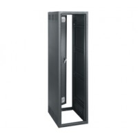 38 SPACE (66-1/2"), 32"DEEP STAND ALONE BGR RACK WITH REAR DOOR, BLACK FINISH